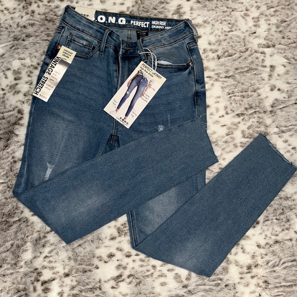 High rise skinny ankle jeans woman size 7/28